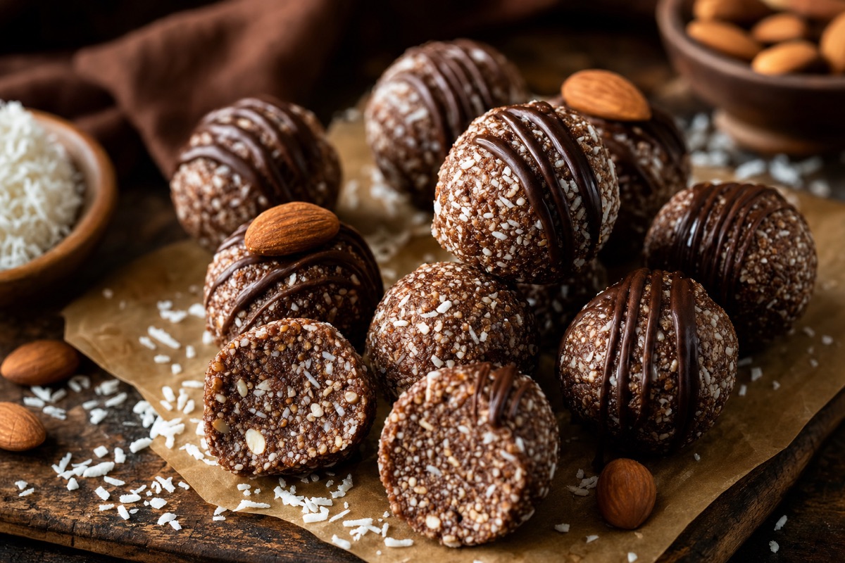 Almond Joy Protein Bites