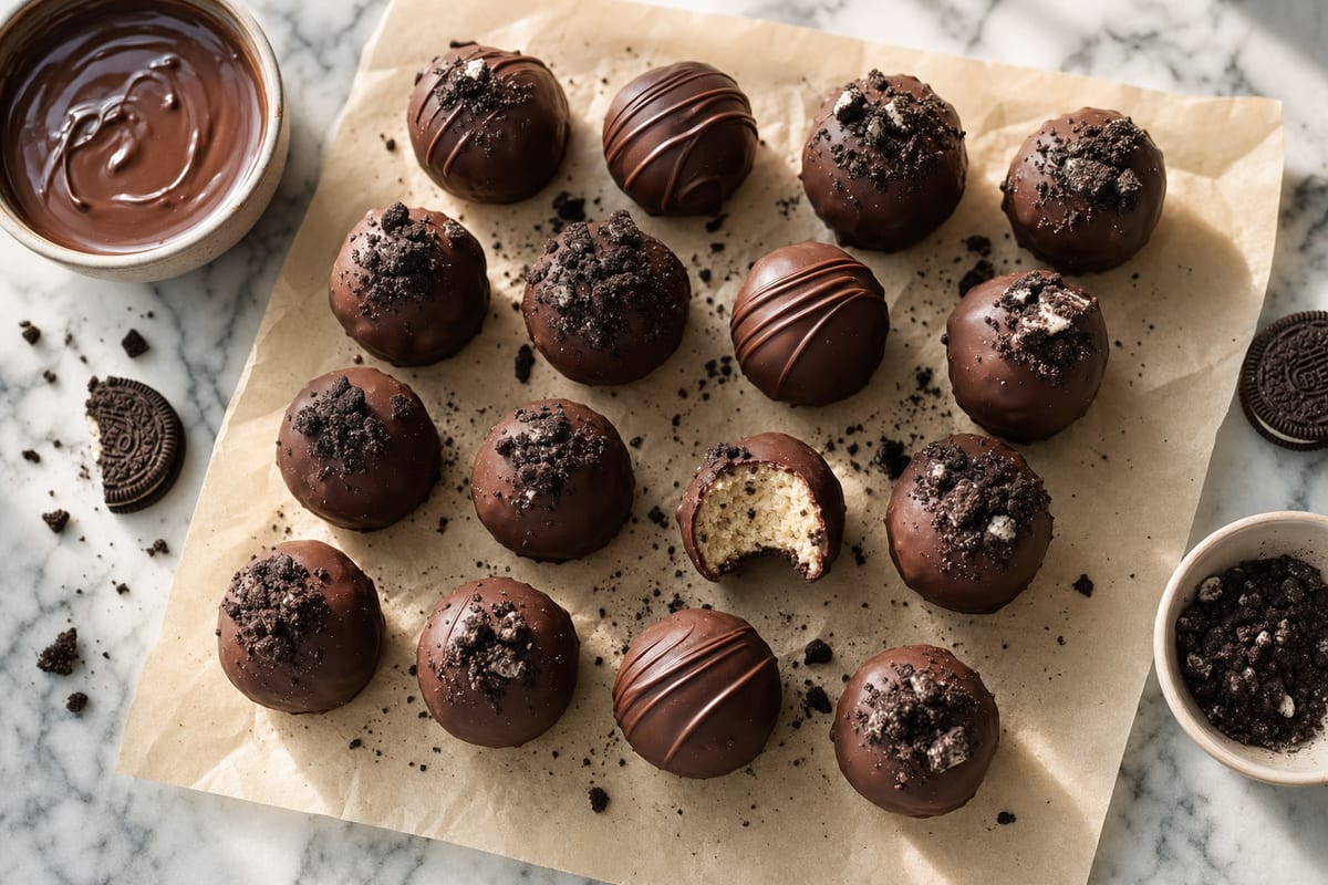 Cookies and Cream Protein Truffles