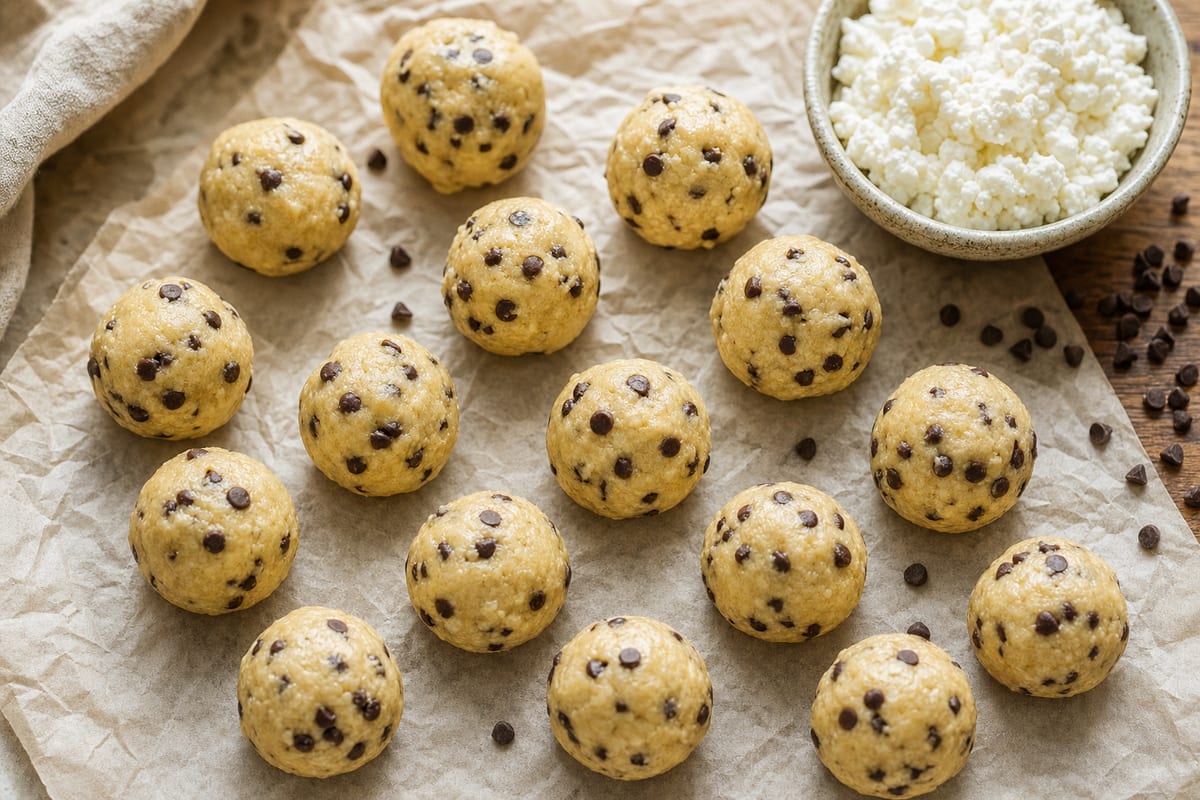Cottage Cheese Cookie Dough Bites (No Protein Powder)