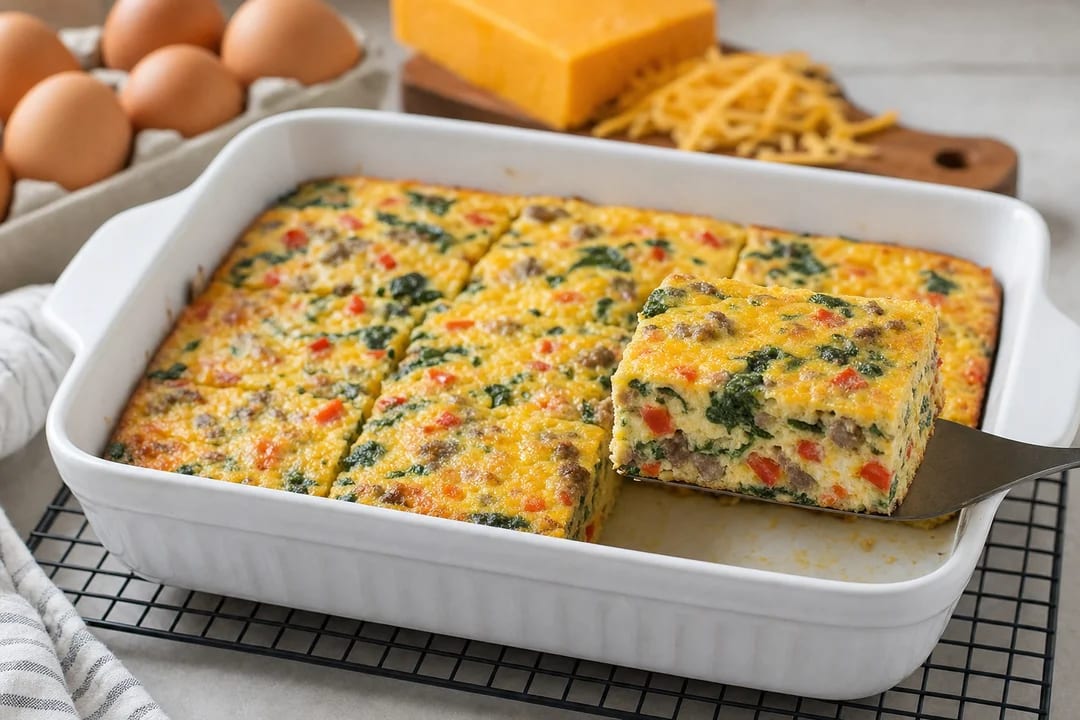 High-Protein Egg Bake Meal Prep