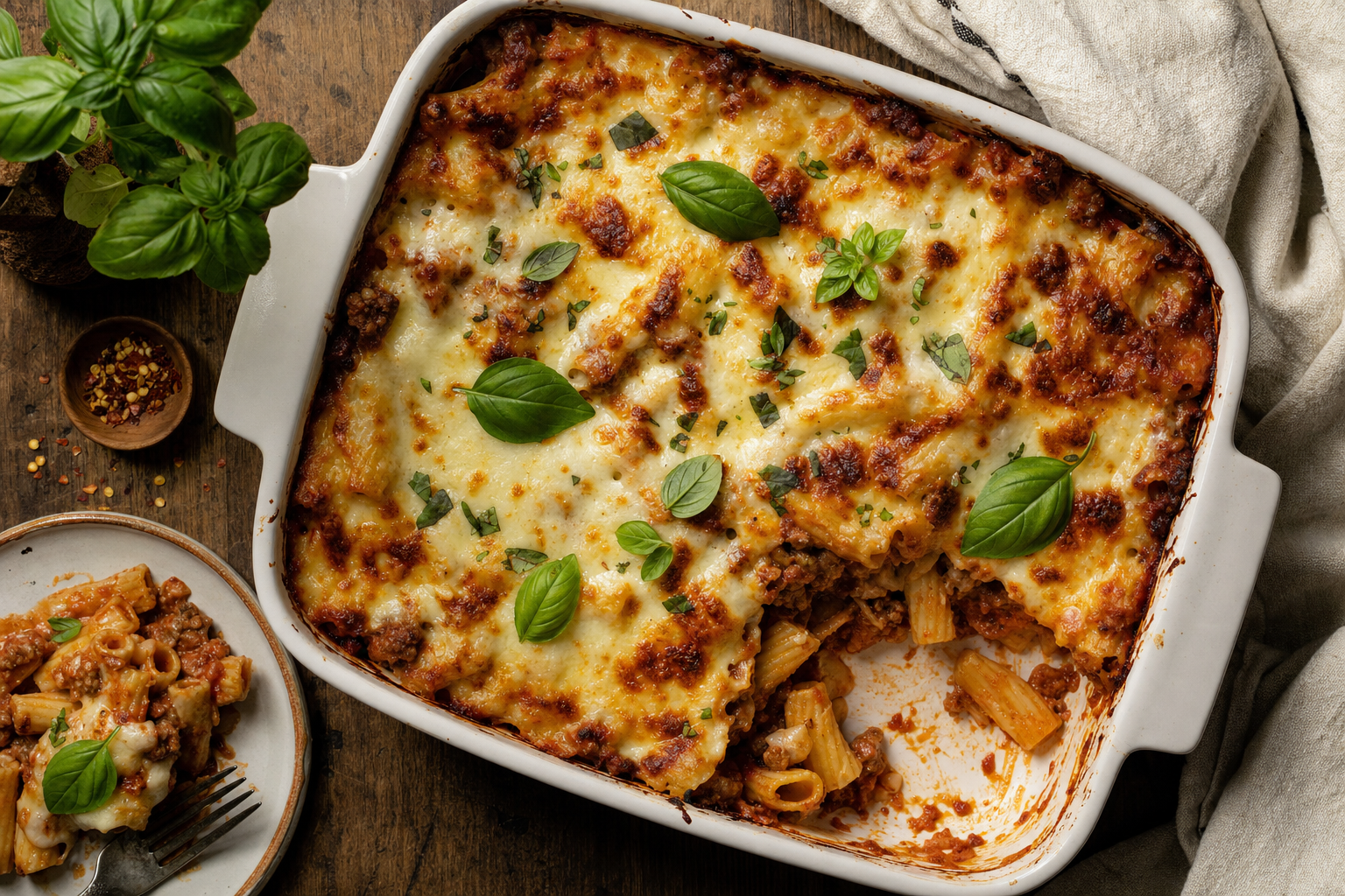 High-Protein Pasta Bake