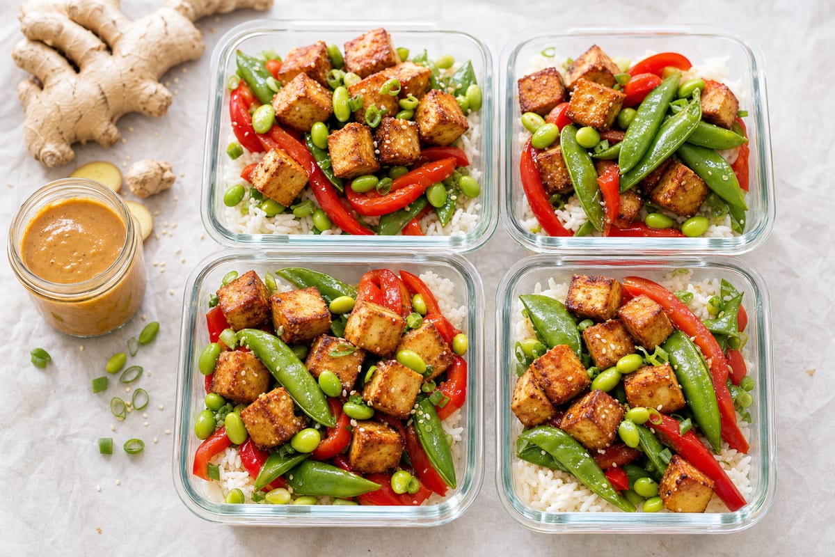 High-Protein Tofu Stir Fry Meal Prep