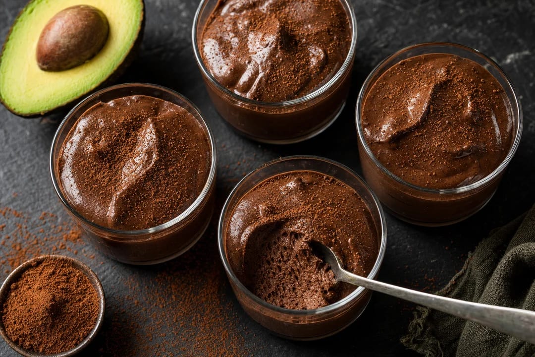Keto Chocolate Avocado Protein Mousse