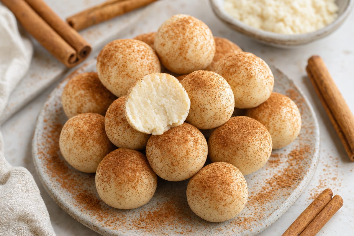 Keto Cinnamon Roll Fat Bomb Bites