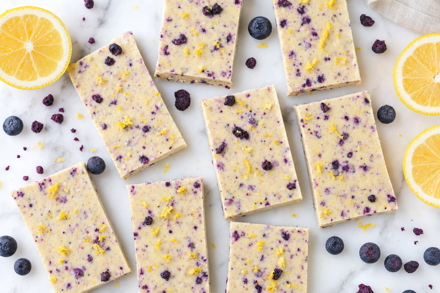 Lemon Blueberry Protein Bars