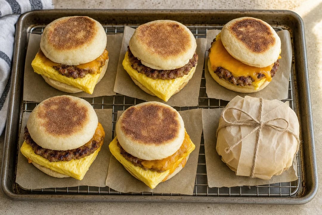 Make-Ahead High-Protein Breakfast Sandwiches