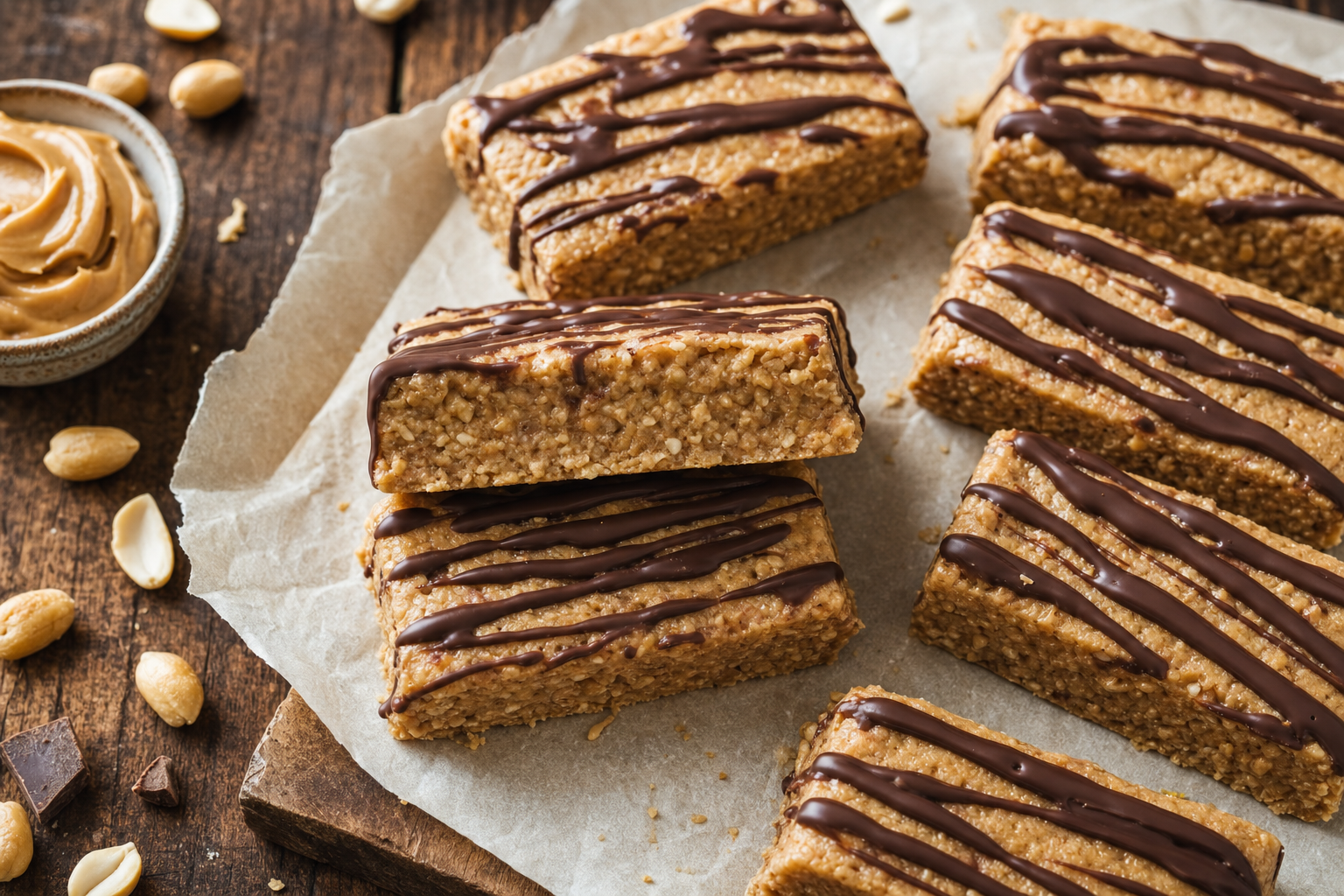 No-Bake Peanut Butter Protein Bars