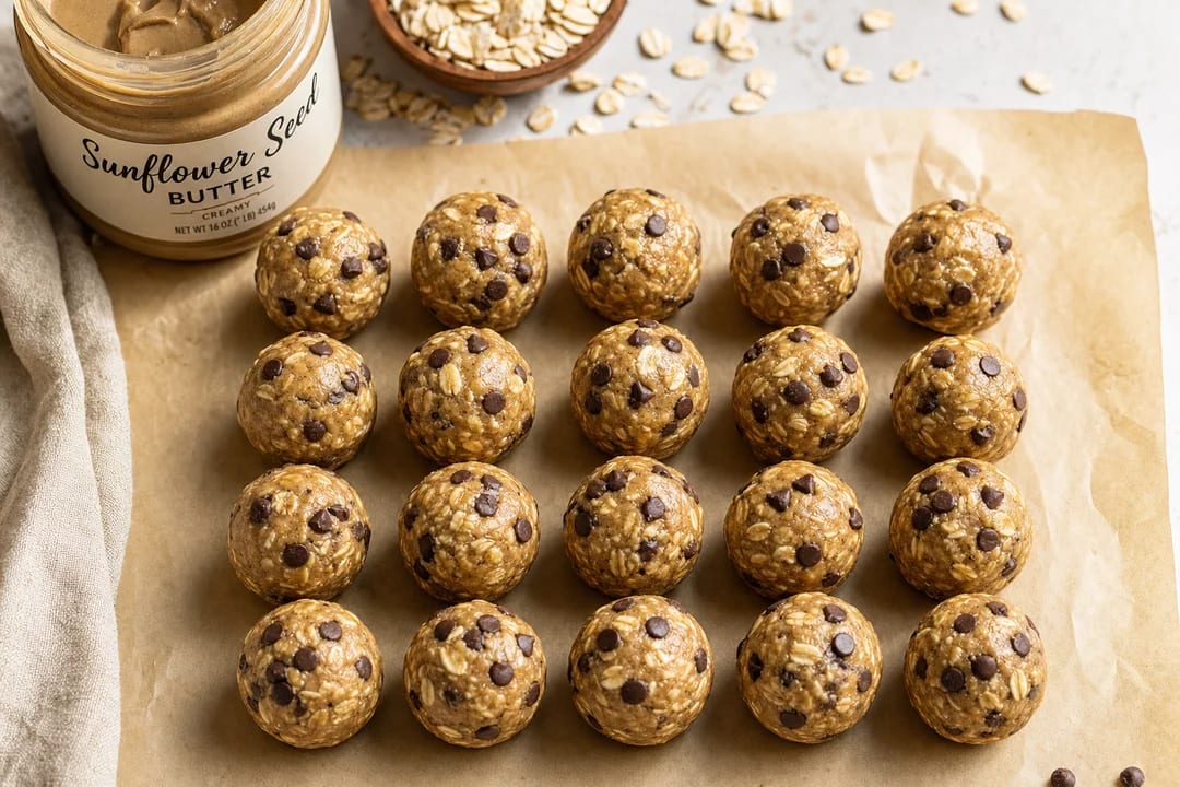 Nut-Free Sunflower Butter Protein Bites