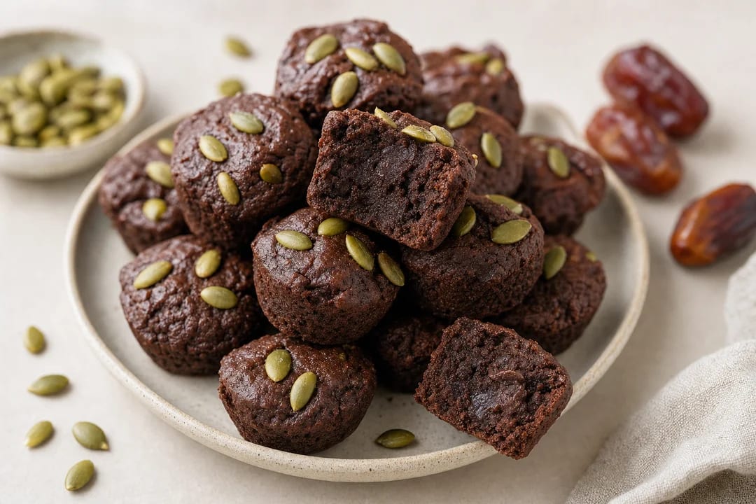 School-Safe Pumpkin Seed Brownie Bites