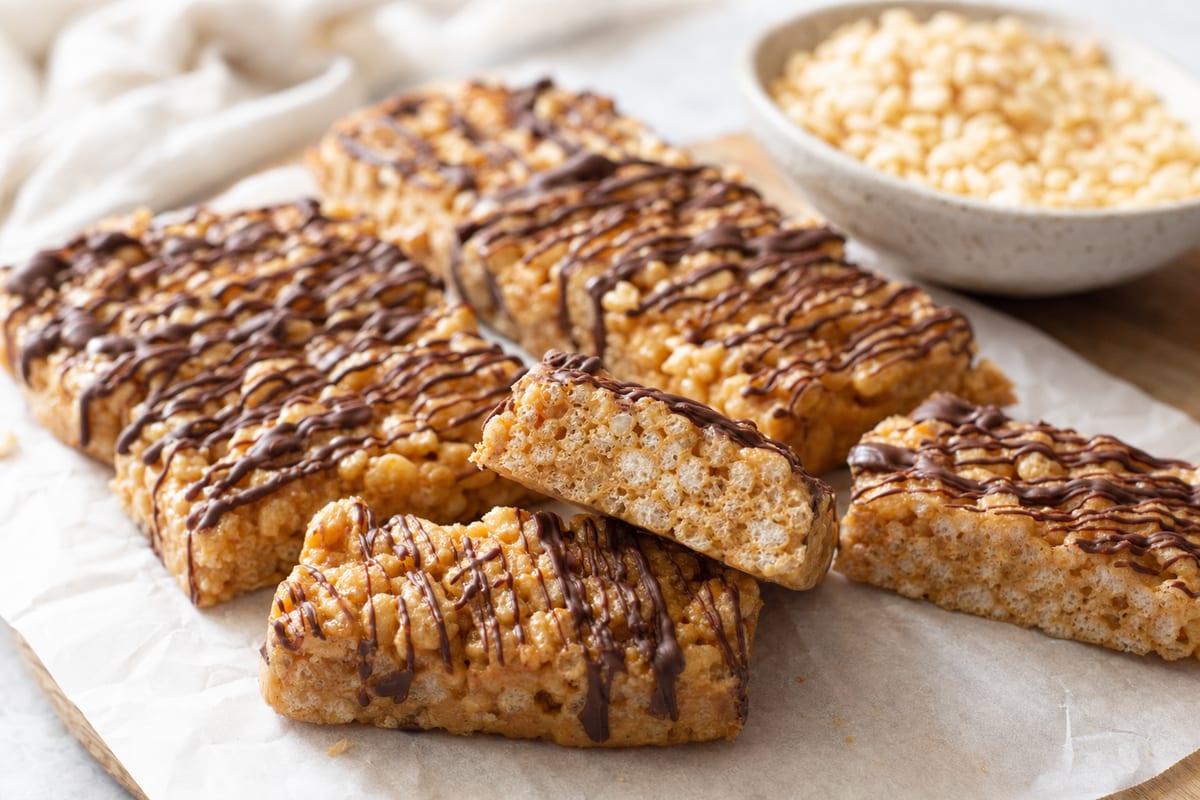 School-Safe Soy Butter Crispy Bars