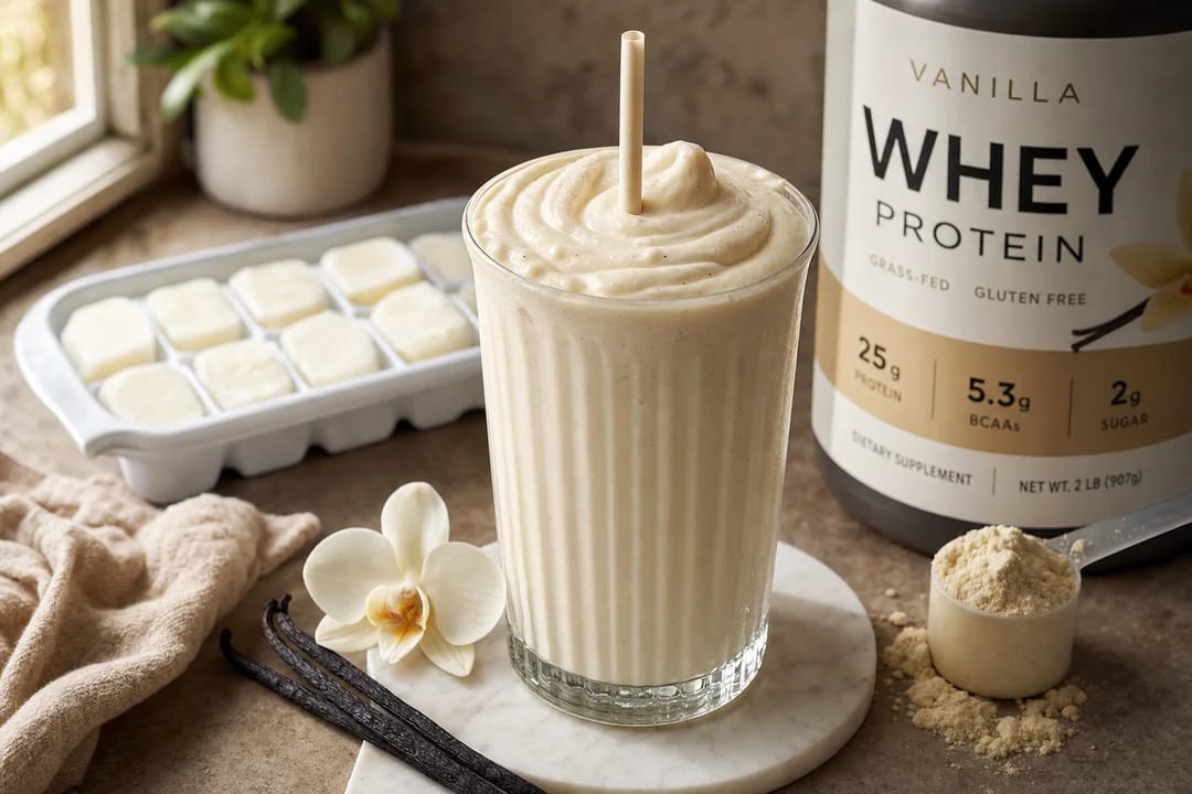 Thick Vanilla Protein Milkshake
